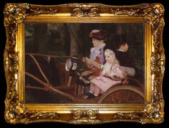 framed  Mary Cassatt A Woman and a Girl Driving, ta009-2